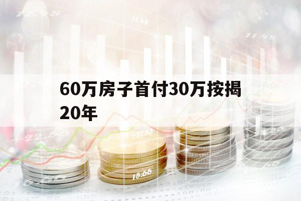 60万房子首付30万按揭20年