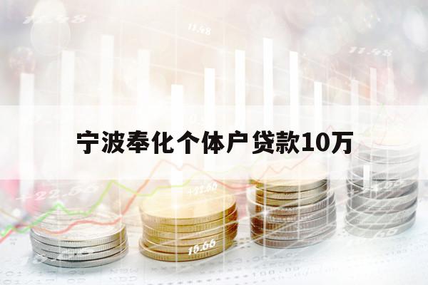 宁波奉化个体户贷款10万